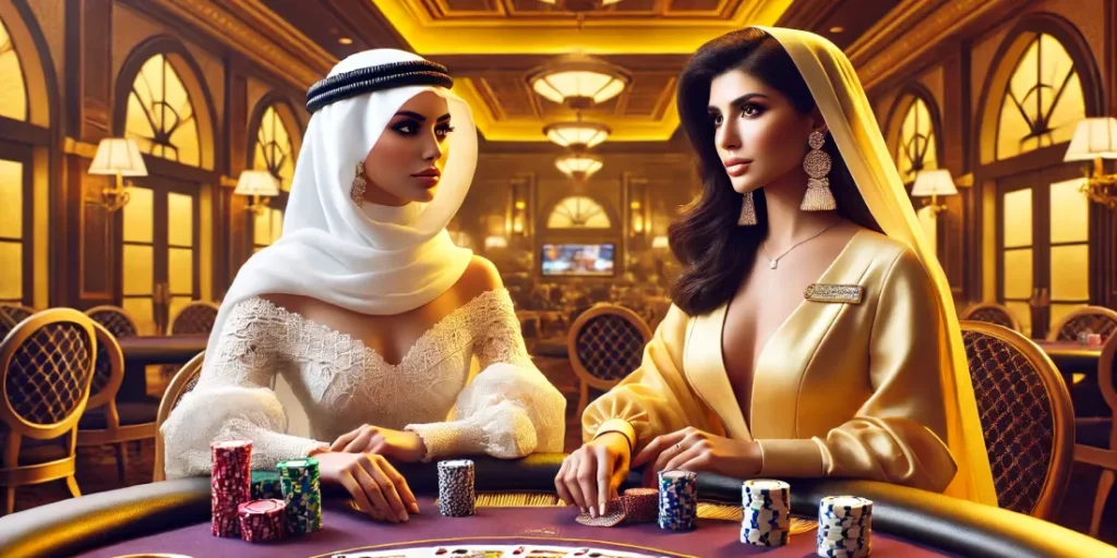Arab women in casino